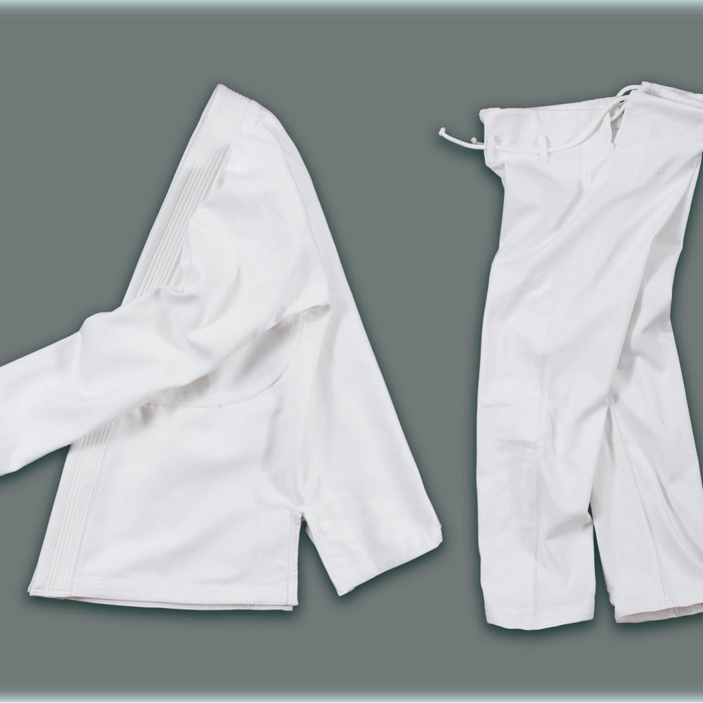 Kids White Martial Arts Gi Jacket & Pants Set (no belt)